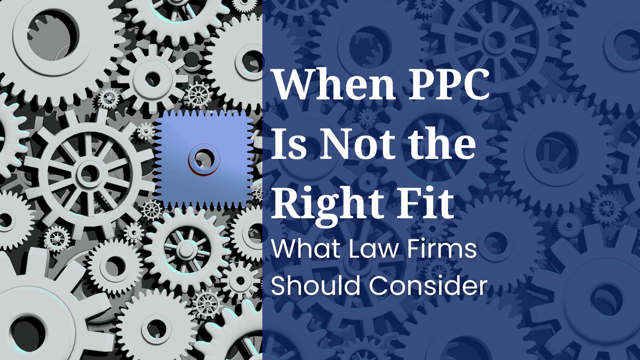 Square gear image to symbolize law firm PPC not working