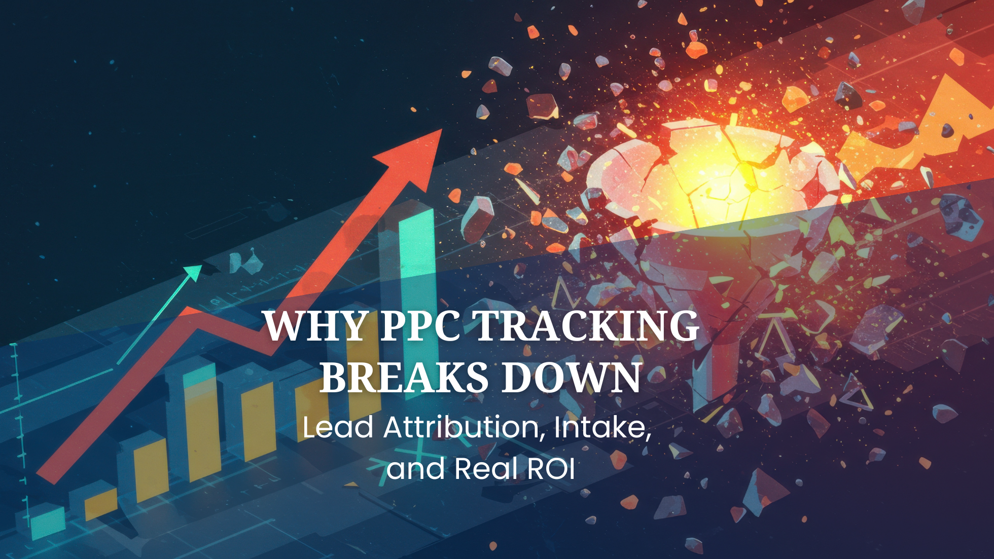 Broken sales funnel symbolizing the disconnect from ppc lead to actual case sign-up with broken lead attribution for law firms